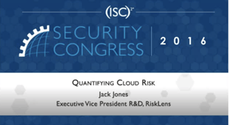 Jack Jones on Quantifying Cloud Risk